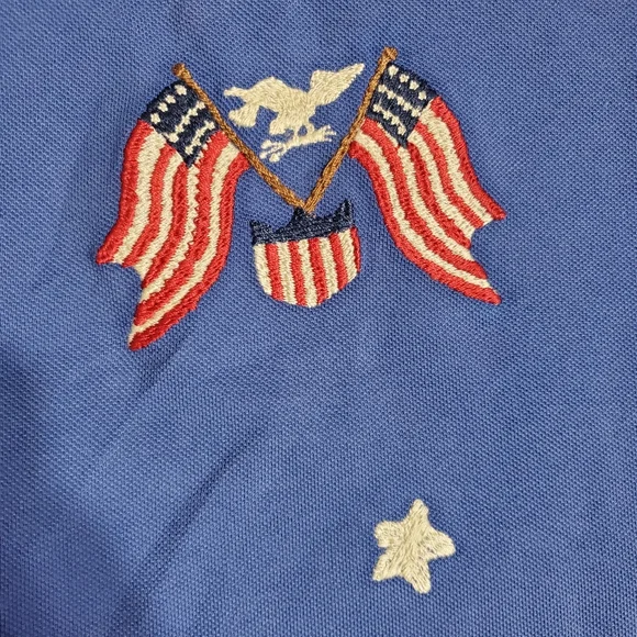 Polo ralph lauren American flag eagle stars shield embroidered shirt - Picture 14 of 16
